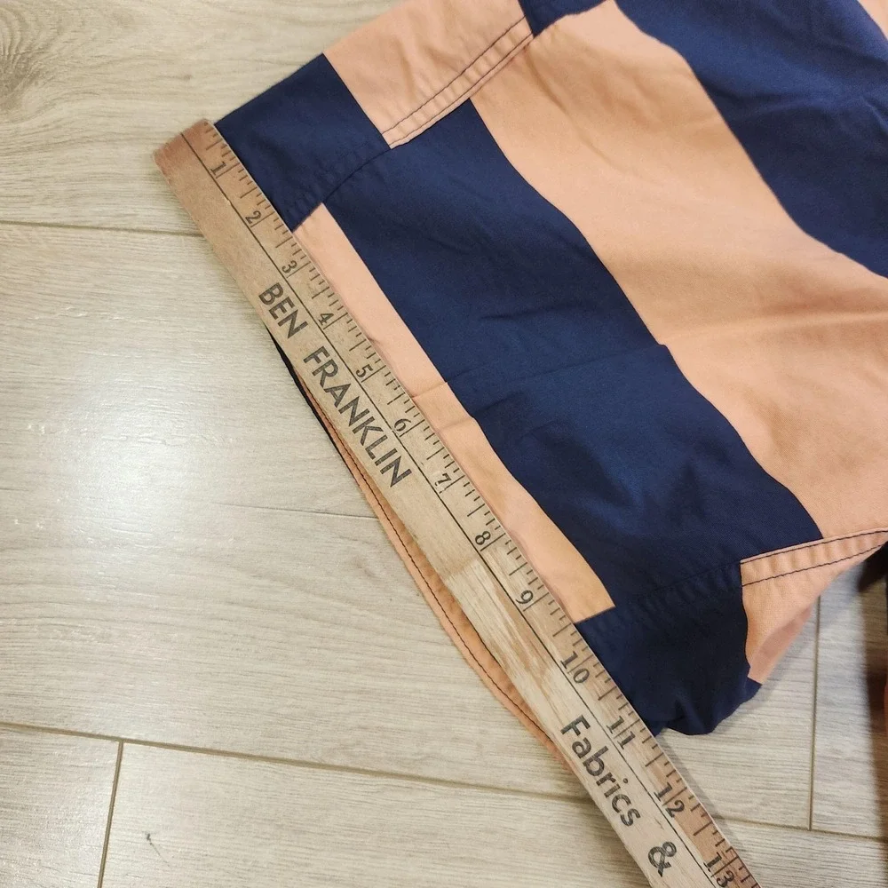 Patagonia Minimalist Wavefarer Board Shorts Mens 30 Blue Orange Striped Surf
